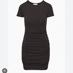 Aritzia Babaton Covet Contour Sleek Ruched Bodycon Mini Dress Black Size Small